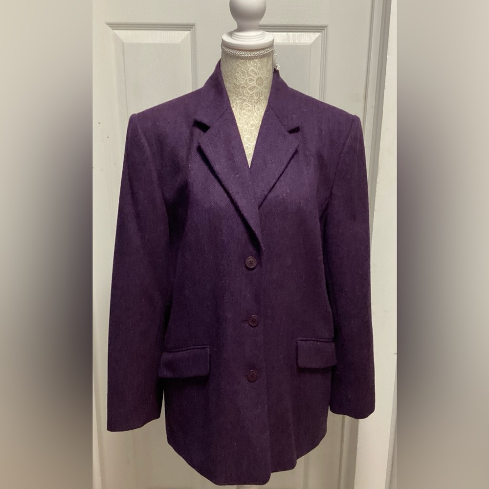 Talbots Elegant Plum Women's Blazer